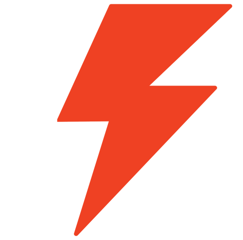 Simple Red lightning Bolt