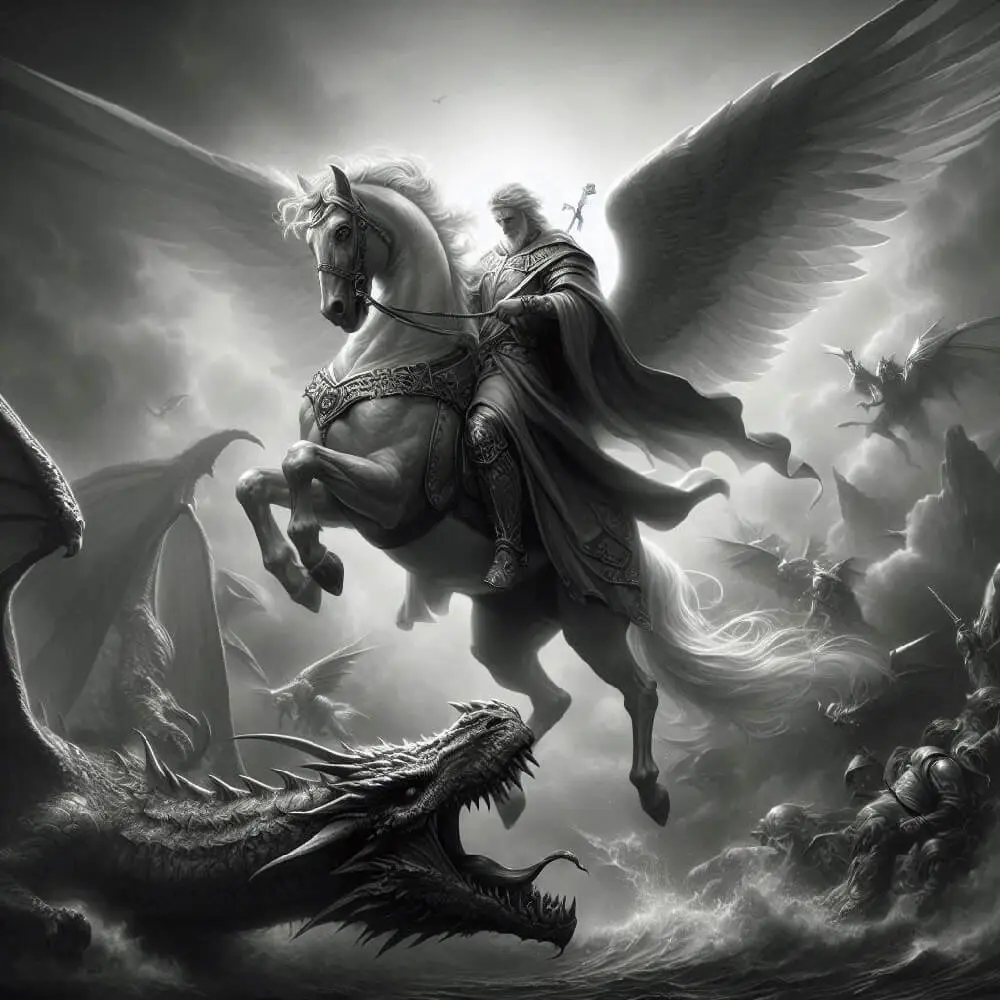 St Michael Fights The Dragon